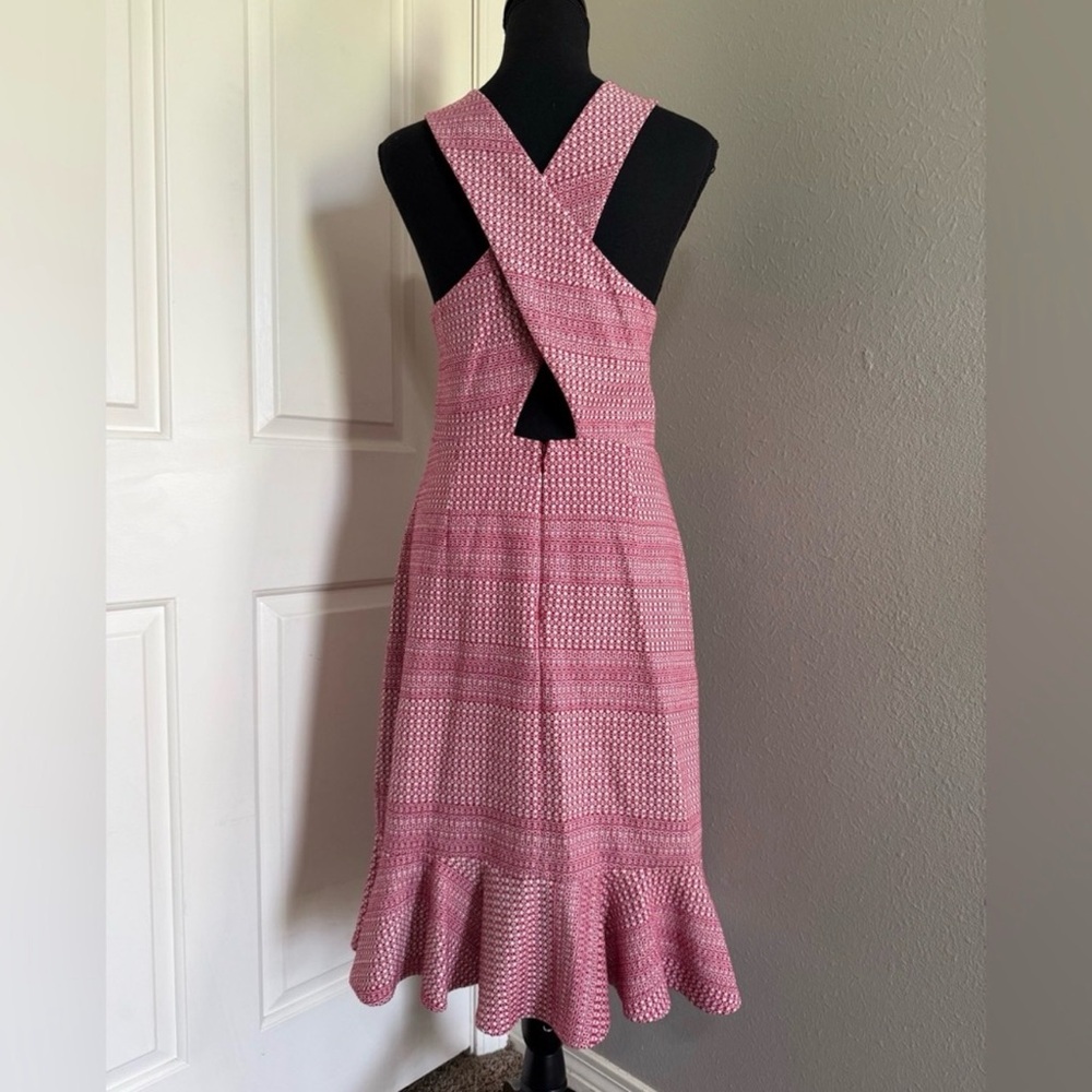 Banana Republic Pink Textured Midi Dress - Picture 2 of 6